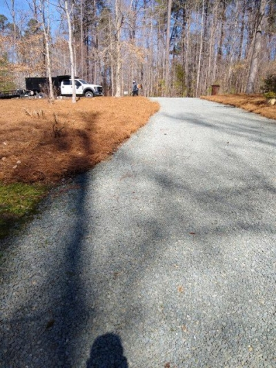 Pine straw installation service.