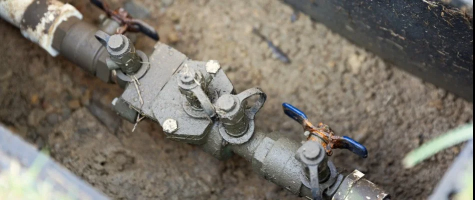 A backflow preventer for an irrigation system.