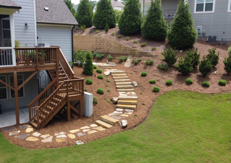 Agape-Lawn-Company_Improvement-Project_Raleigh-Mulch-Installation-800x565