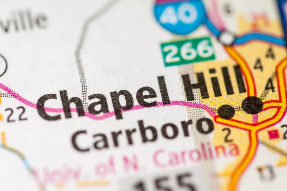 Service Area Side Image Map Of Chapel Hill Nc
